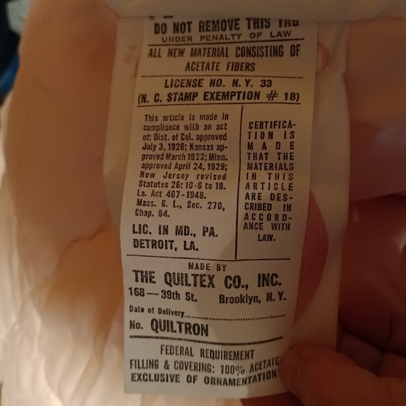 NOS Vintage Baby Zip-a-Quilt / Bunting / Blanket - Picture 5 of 7